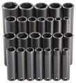 Proto 3/8" Drive Deep Impact Socket Set, SAE, Metric, 25 pcs J72118