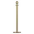 Lawrence Metal Sphere Top Post, Satin Brass, Universal 312U-2S