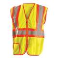 Occunomix Safety Vest, Yellow, 2-Tone Class 2, 5XL LUX-SSCLC2Z-Y5X