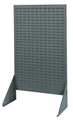 Quantum Storage Systems Steel Louvered Floor Rack, 36 in W x 12 in D x 66 in H, Gray QSS-3666H