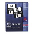 Avery Diskette Labels, Laser/Ink, 3.5", PK630 5196