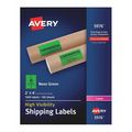 Avery Neon Shipping Labels, 2"x4", Grn, PK1000 5976