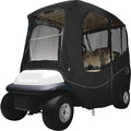 Classic Accessories Golf Cart Enclosure, Short Roof, 2-person, Black 40-054-330401-00