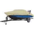 Classic Accessories Waterproof Boat Cover, Model D, Tan 20-086-112401-00
