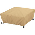 Classic Accessories Fire Pit Cover, Square Fire Pit Cover, Large, Sand 59932-EC