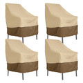 Classic Accessories Veranda High Back Dining Chair Cover, 35"x28", 4PK 78932-4PK