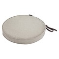 Classic Accessories Round Dining Seat Cushion, Grey, 18" Dia 62-003-HGREY-EC