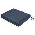 Classic Accessories Rectangle Dining Seat Cushion, Blue, 21" 62-009-INDIGO-EC