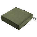 Classic Accessories Square Lounge Seat Cushion, Green, 25" 62-020-HFERN-EC