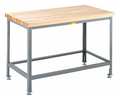 Little Giant Workbench, Butcher Block, 72" W, 30" D, Height: 32" to 35" WTS-3072-LL