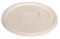 Zoro Select Plastic Pail Lid, White, For 34A231, 34A232 34A245
