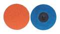 Norton Abrasives Quick Change Disc, 3in.Dia., Coarse, Fiber 66261058708
