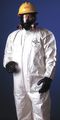 Zoro Select Hooded Disposable Coveralls, 2XL, 12 PK, White, Saranex(TM) 23-P Film, Front Zipper SL127BWH2X001200