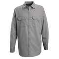 Vf Imagewear Flame Resistant Collared Shirt, Silver Gray, EXCEL Flame Resistant(R) Flame Resistant, 100% Cotton, 2XL SEW2SY RG XXL