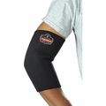 Proflex By Ergodyne Elbow Sleeve, Pull-Over, L, Black 650