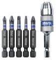 Irwin 6 Piece Screwdriver Bit Set, 1/4" Hex Shank Size 1840313