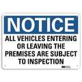 Lyle Notice Sign, 10 in H, 14 in W, Aluminum, Horizontal Rectangle, English, U5-1060-RA_14X10 U5-1060-RA_14X10