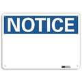 Lyle Notice Sign, RecycldReflecAlum, 10inWx7inH U5-1024-RA_10X7