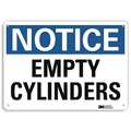 Lyle Notice Sign, 10 in H, 14 in W, Plastic, Horizontal Rectangle, English, U5-1196-NP_14X10 U5-1196-NP_14X10