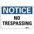 Lyle Notice Sign, 10 in H, 14 in W, Plastic, Horizontal Rectangle, English, U5-1419-NP_14X10 U5-1419-NP_14X10