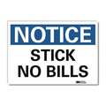 Lyle Notice Sign, 5 in H, 7 in W, Reflective Sheeting, Horizontal Rectangle, English, U5-1530-RD_7X5 U5-1530-RD_7X5