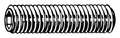 Zoro Select Socket Set Screw, Flat, 5-40x1/4, PK100 U07810.012.0025