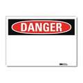 Lyle Danger Sign, Slf-Adhesv Mount, 14inWx10inH U3-1059-RD_14X10