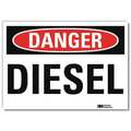 Lyle Danger Sign, 10 in H, 14 in W, Horizontal Rectangle, English, U3-1293-RD_14X10 U3-1293-RD_14X10