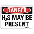 Lyle Danger Sign, 10 in H, 14 in W, Plastic, Horizontal Rectangle, English, U3-1541-NP_14X10 U3-1541-NP_14X10