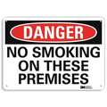 Lyle Danger Sign, 10" H, 14 in W, Plastic, Horizontal Rectangle, English, U3-1846-NP_14X10 U3-1846-NP_14X10