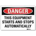 Lyle Danger Sign, 7 in Height, 10 in Width, Reflective Sheeting, Vertical Rectangle, English U3-2008-RD_10X7
