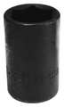 Sk Professional Tools 3/8 in Drive Impact Socket 19 mm Size, Deep Socket, Black Oxide 8989