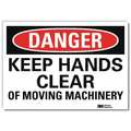 Lyle Danger Sign, 5 in Height, 7 in Width, Reflective Sheeting, Horizontal Rectangle, English U3-1709-RD_7X5