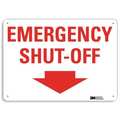 Lyle Safety Sign, 7 in Height, 10 in Width, Aluminum, Vertical Rectangle, English, U7-1141-RA_10X7 U7-1141-RA_10X7