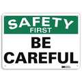 Lyle Safety Sign, 10 in H, 14 in W, Plastic, English, U7-1165-NP_14X10 U7-1165-NP_14X10