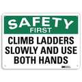 Lyle Safety Sign, 10 in Height, 14 in Width, Aluminum, Horizontal Rectangle, English, U7-1172-RA_14X10 U7-1172-RA_14X10
