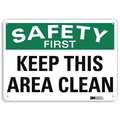 Lyle Safety Sign, 7 in Height, 10 in Width, Aluminum, Vertical Rectangle, English, U7-1215-RA_10X7 U7-1215-RA_10X7