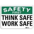 Lyle Safety Sign, 10 in H, 14 in W, Plastic, English, U7-1255-NP_14X10 U7-1255-NP_14X10