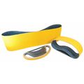 Arc Abrasives Backstand Belt, Coated, 2 in W, 132 in L, 36 Grit, Extra Coarse, Ceramic, Predator, Yellow 71-020132002