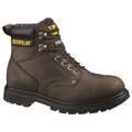 Cat Footwear Work Boots, Plain, 5, M, Lace Up, Drk Brwn, PR P72593