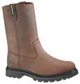 Cat Footwear Size 8W Men's Wellington Boot Steel Work Boot, Brown P89516