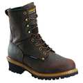 Carolina Shoe Size 8 Men's Logger Boot Steel Work Boot, Brown CA9821