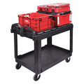Milwaukee Tool Utility Cart, Ergonomic, 2 Shelves, 500 lb CUSTOM PACKOUT UTILITY 1