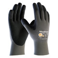 Pip Foam Nitrile Coated Gloves, Palm Coverage, Black/Gray, XL, 12PK 34-900/XL