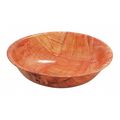 Tablecraft Woven Wood Round Bowl, 6" Dia, PK12 206