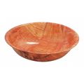 Tablecraft Woven Wood Round Bowl, 7" Dia, PK12 207
