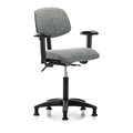 Blue Ridge Ergonomics Chair, Fab, Med Bench, Tilt AA Glides, Gry BR-FMBCH-RG-T1-A1-NF-RG-F44