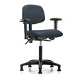 Blue Ridge Ergonomics Chair, Vinyl, Med Bench, Tilt AA Glides, Nav BR-VMBCH-RG-T1-A1-NF-RG-8582