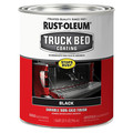 Rust-Oleum Truck Bed Coating, Black, Water Base, 1 qt 342668