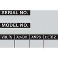 Brady Property Tag Labels 1.5" H x 2.25", PK 25 WOAF-36-PK